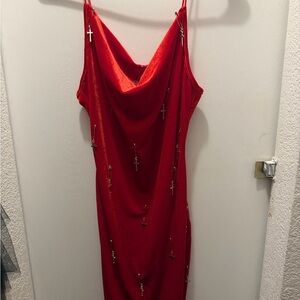 Indiefoxx Crimson Rosary Dress